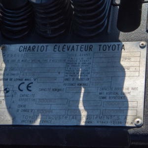 Дизельный вилочный погрузчик Toyota 02-8FDF30 2008 г. 3496 м/ч., №4155