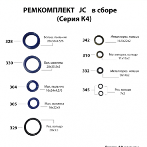 Ремкоплект к гидравлической тележке JC