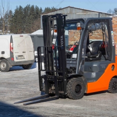 Вилочный погрузчик Toyota 02-8FGF15 38кВт. 2018 г. 5628 м/ч., №5888