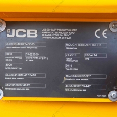 Вилочный погрузчик JCB 930-4 2019 г. 55кВт 3925 м/ч. № 5664 B